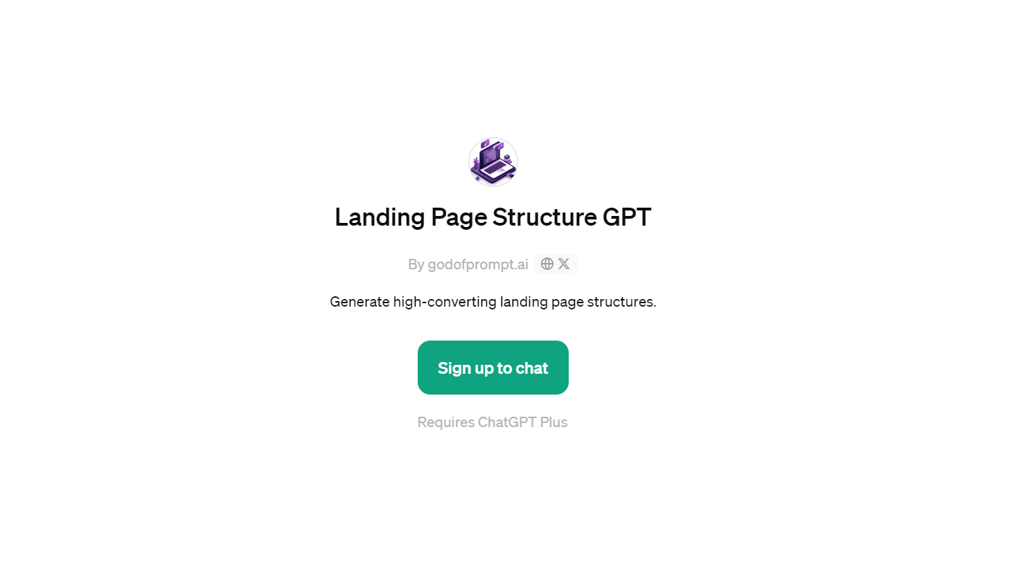 Landing Page Structure GPT - Create Striking Landing Page Designs