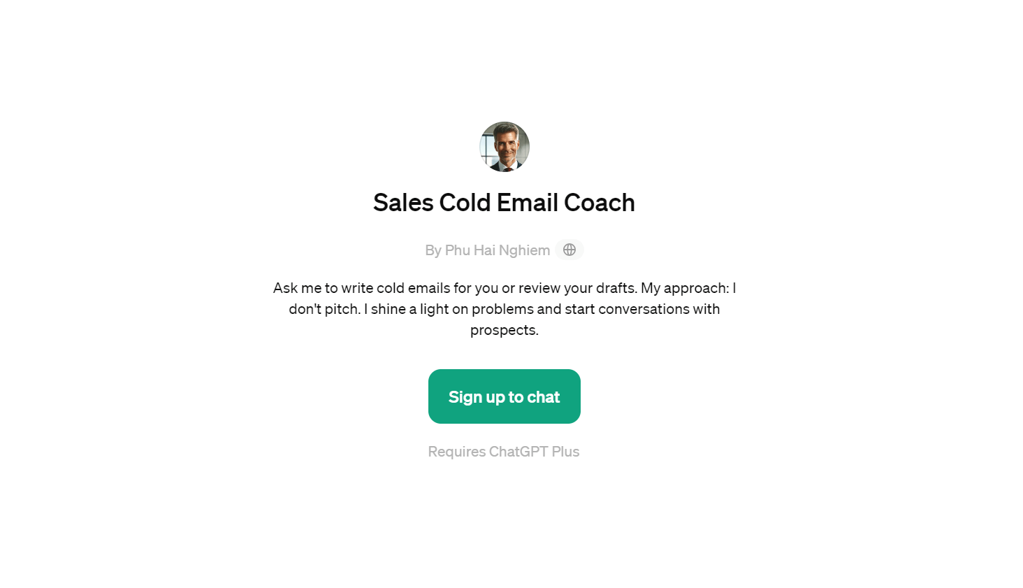 Sales Cold Email Coach - Craft Compelling Cold Emails