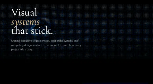 Graphic designer portfolio template homepage
