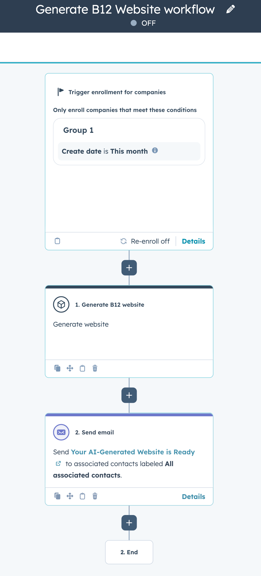 Generate B12 Website