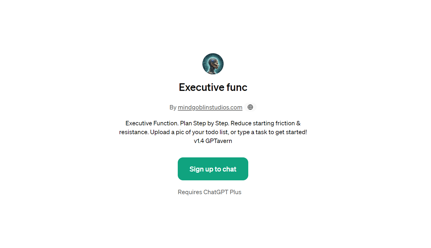 Executive func - Custom GPT for Productivity