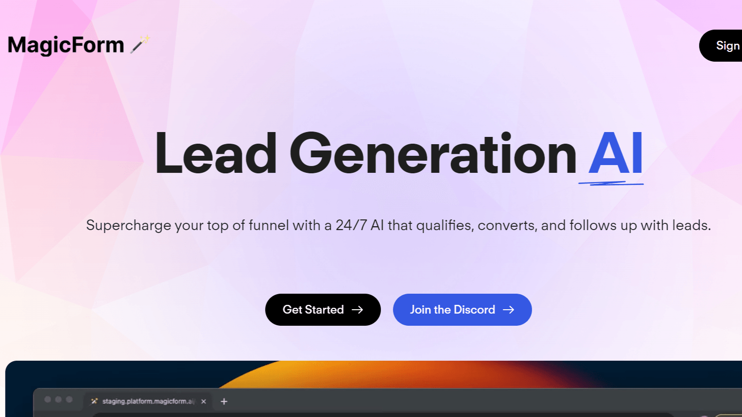 MagicForm - for Your Lead Generation Needs