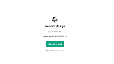 Website Design - Generate Your Site Design