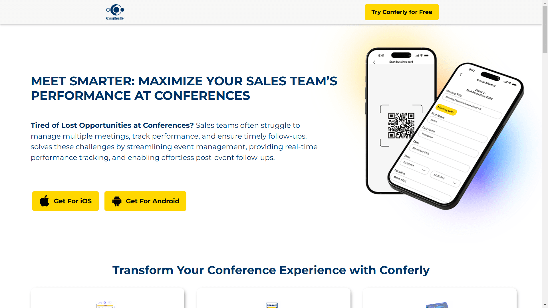 Conferly – Maximize Your Sales Team’s Conference Success