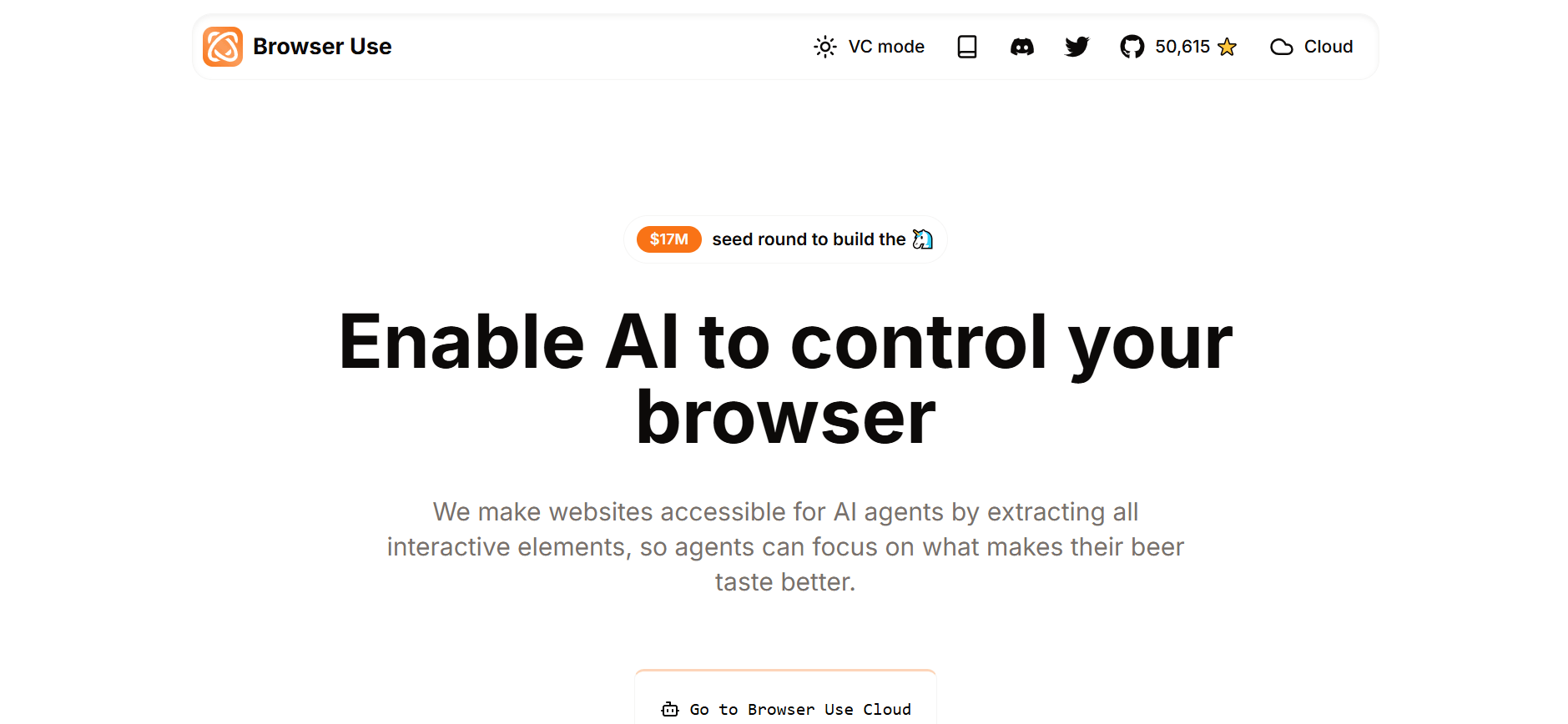 Browser Use - Control Any Website with Intelligent Agents