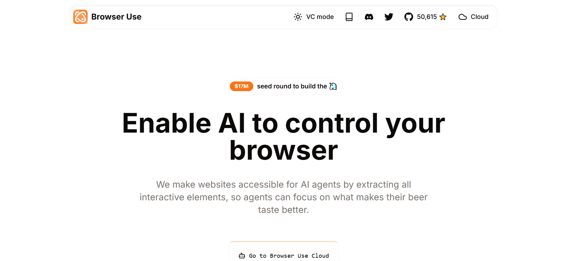 Browser Use - Control Any Website with Intelligent Agents