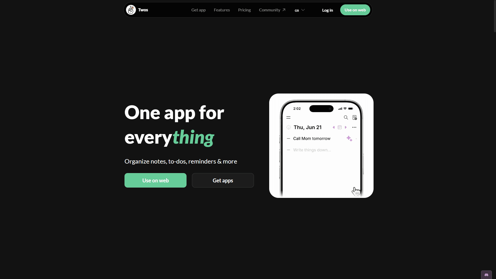 Twos – Smart All-In-One Productivity App