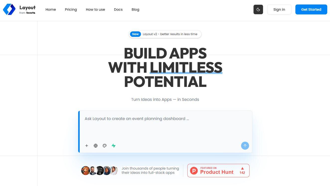 Layout.dev - Build Full-stack Apps Without Writing a Line of Code | B12
