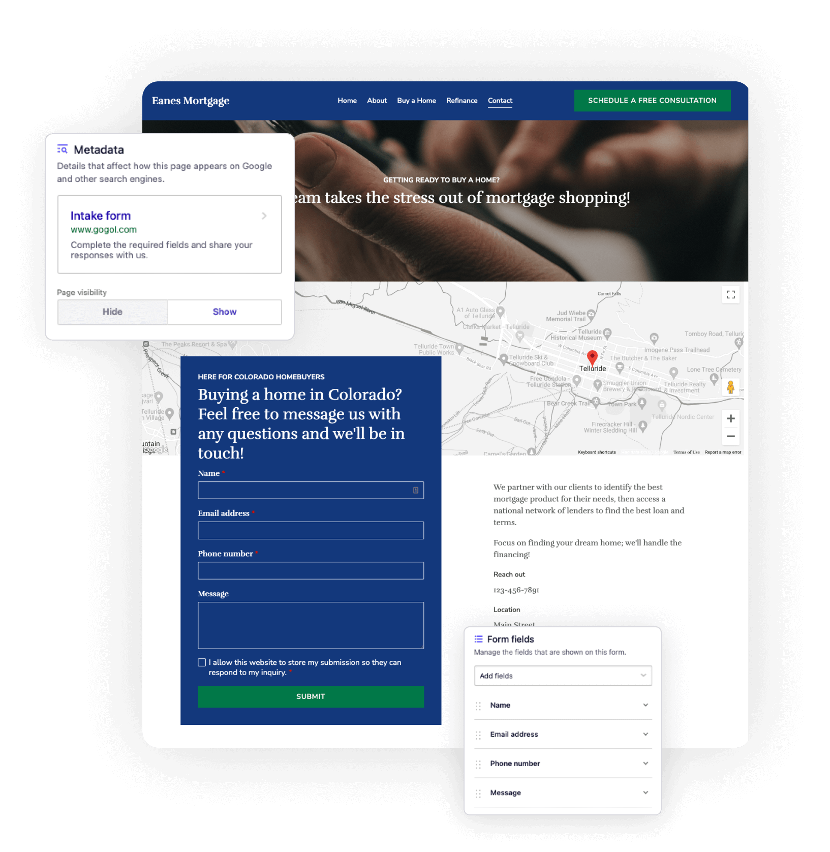 AI-generated website draft
