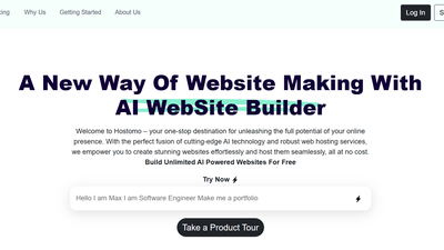 Hostomo - Free Website Builder Powered by AI