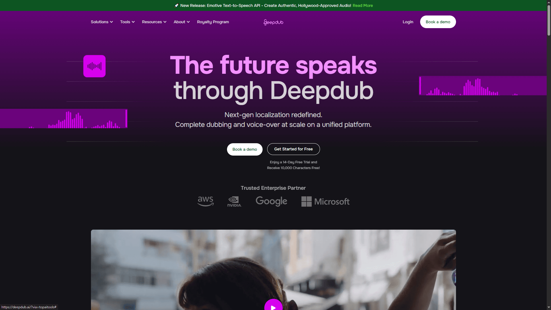 Deepdub – AI-Powered Voice-Over Localization and Dubbing