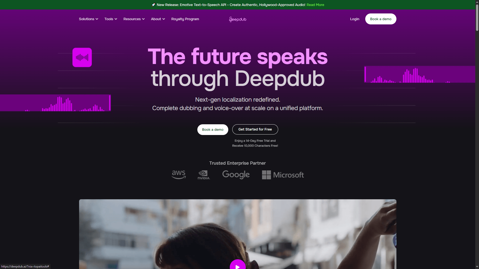 Deepdub – AI-Powered Voice-Over Localization and Dubbing