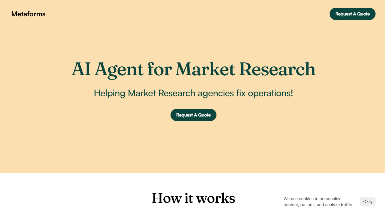 Metaforms AI - Revolutionizing Market Research Operations