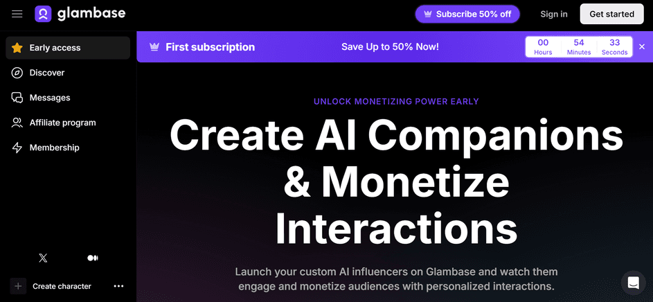 Glambase - Create AI Influencers | B12