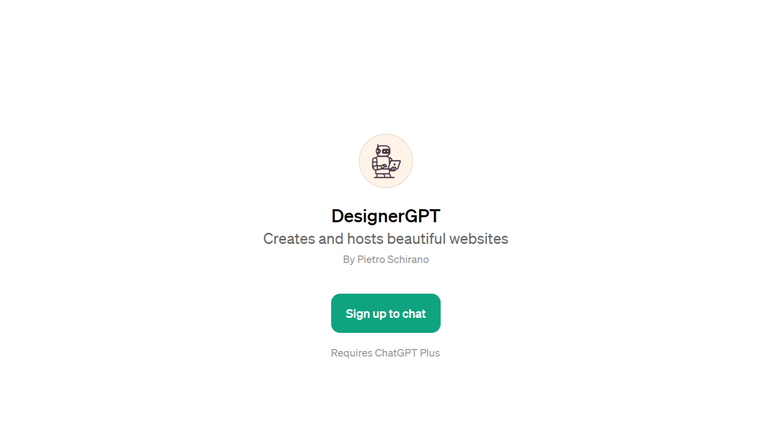 DesignerGPT - ChatGPT Plugin for Website Building and Hosting