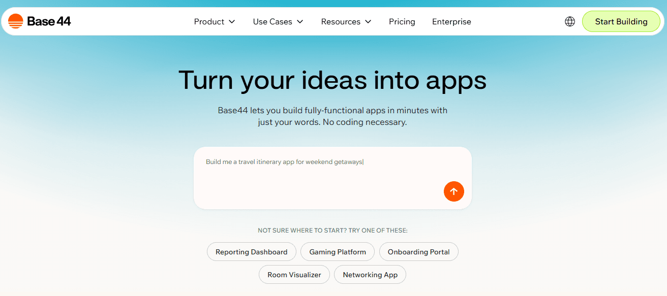 Base44 – AI App Builder Designed for Smarter Vibe-Coding Experience
