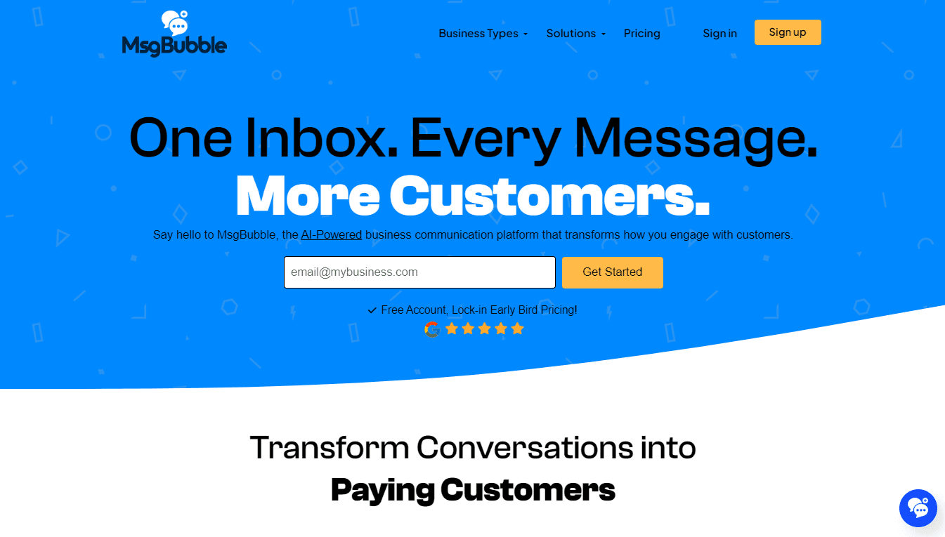 MsgBubble - AI-Powered Communication for Business Growth