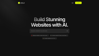 Rollout AI - Simplifying Web Design with Artificial Intelligence