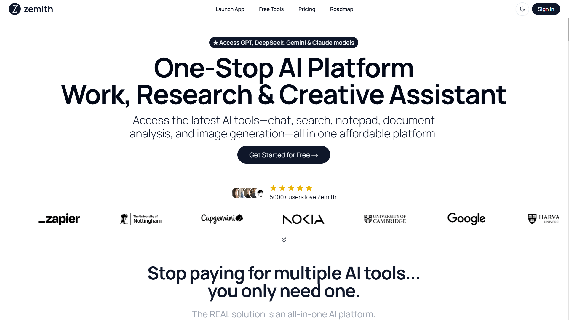 Zemith - All-in-One AI Productivity Platform