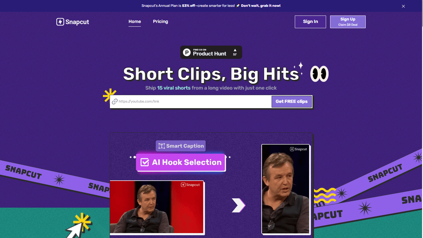 SnapCut - AI-Powered Clips That Captivate