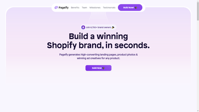 Pageify AI - Simplifying Website Creation with AI