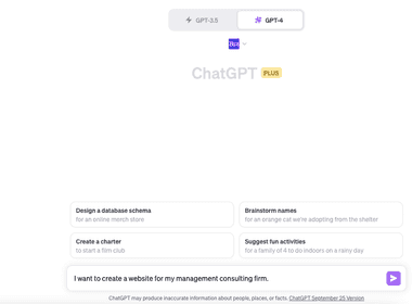 Create a website, scheduling page, or email template using B12 and ChatGPT