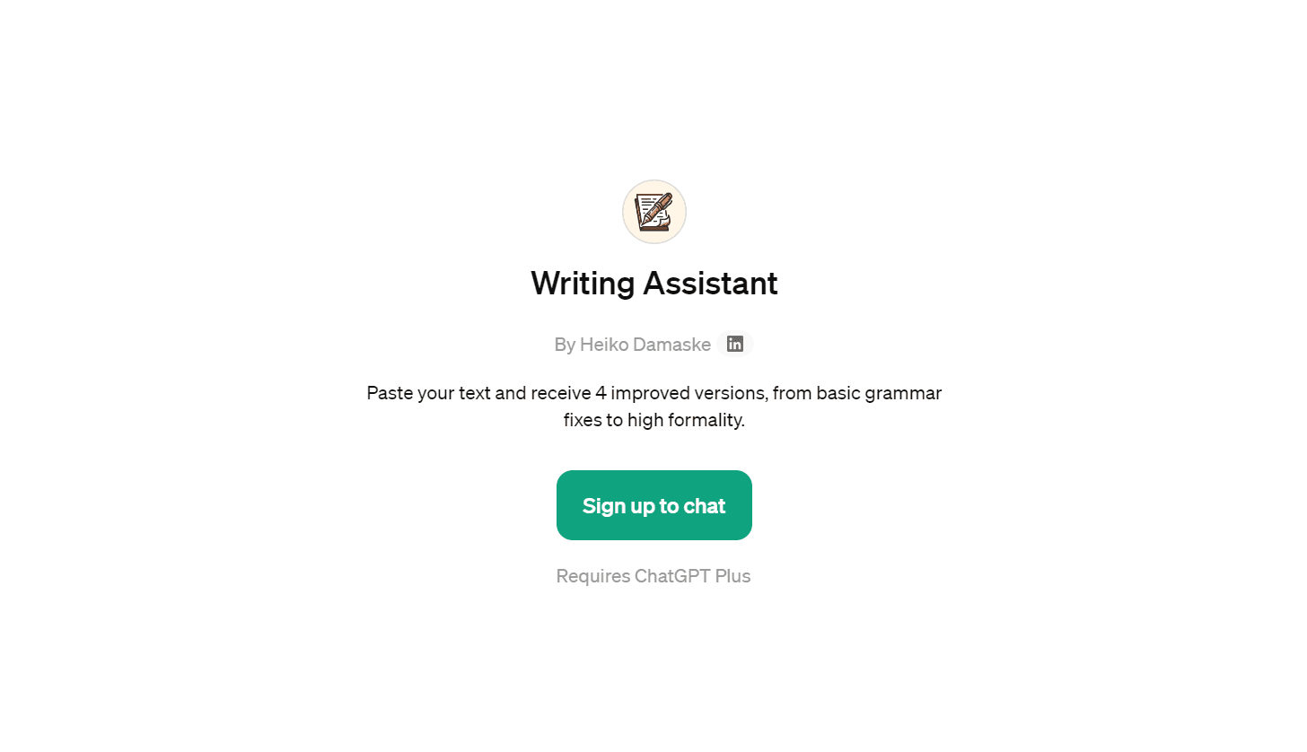 Writing Assistant - Improve Your Writing
