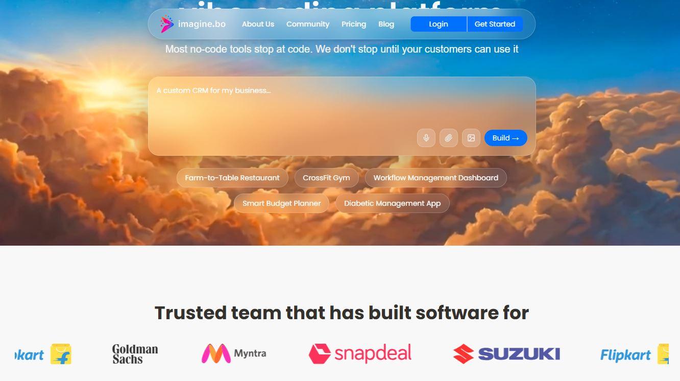 Imagine - Build and Publish Apps Fast Without Writing Code