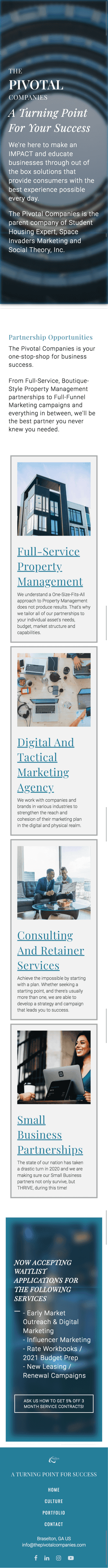 Pivotal Property Solution