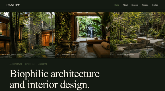 SEO website template homepage