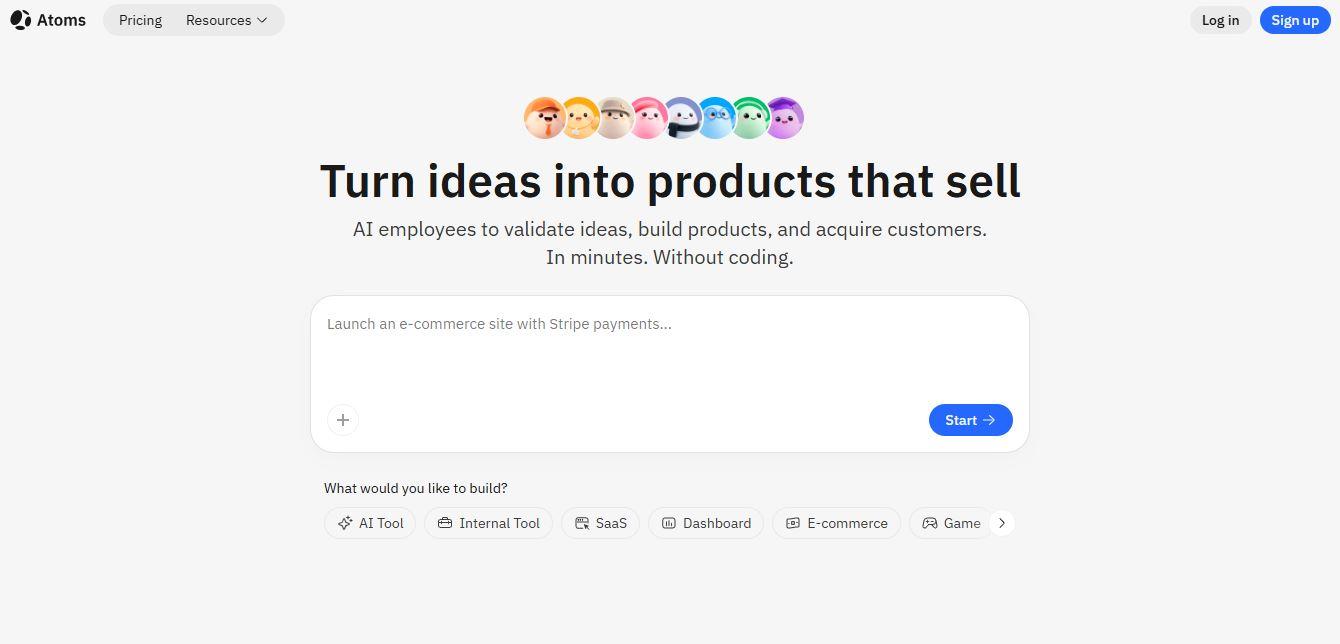 Atoms – Build Full-Stack Apps Faster With a Multi-Agent AI Team