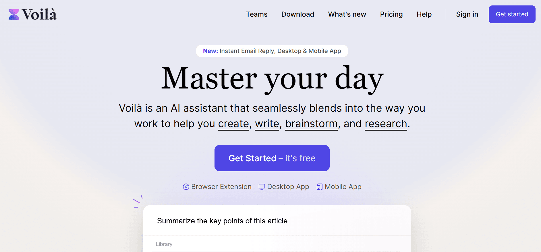 Voila - AI Co-Pilot for Effortless Email Workflows