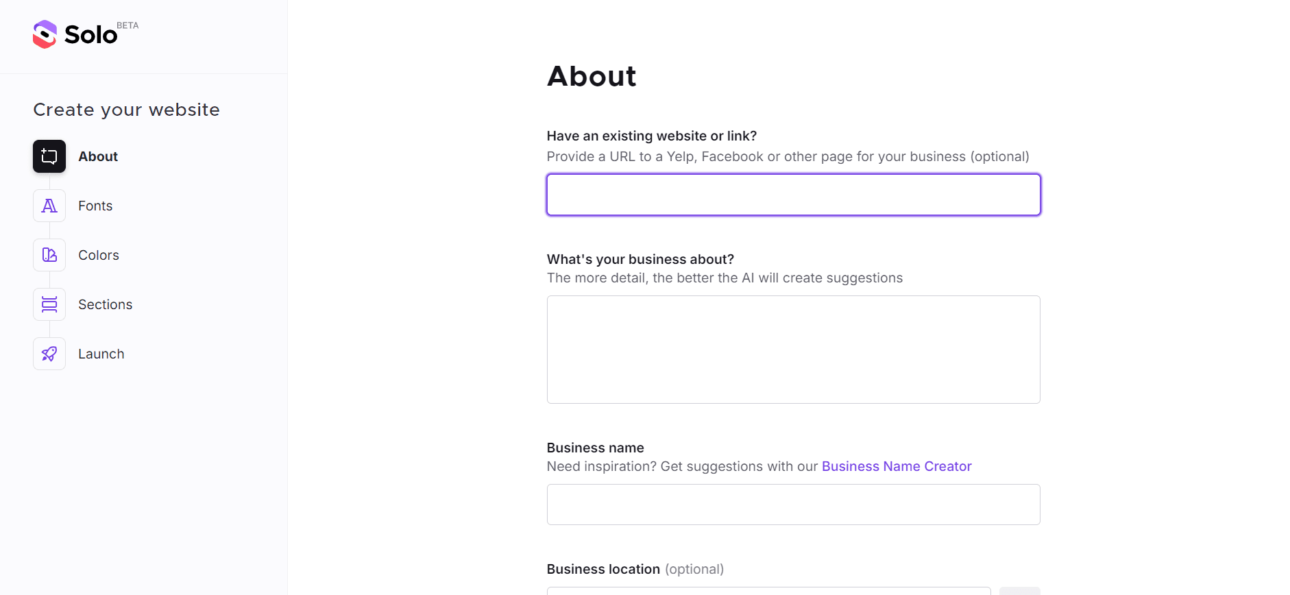 Solo - Free AI Website Generator