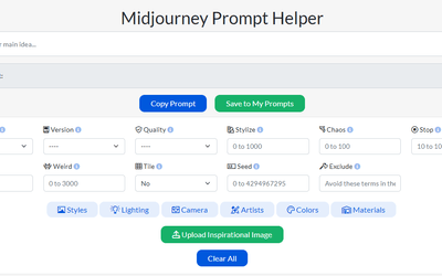 MidJourney Prompt Helper - Generate Sophisticated Prompts for More Accurate Images