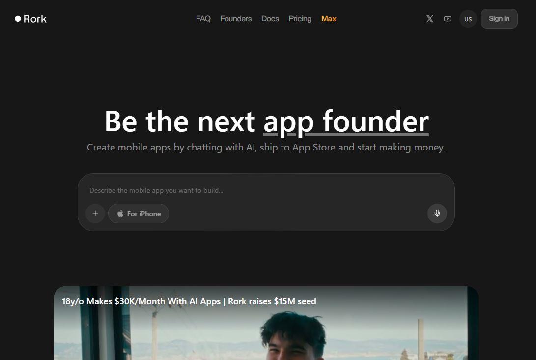 Rork – Turn Ideas Into Stunning iOS Apps, Without Writing Code