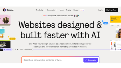 Relume - for Quick AI Website Design and Generation