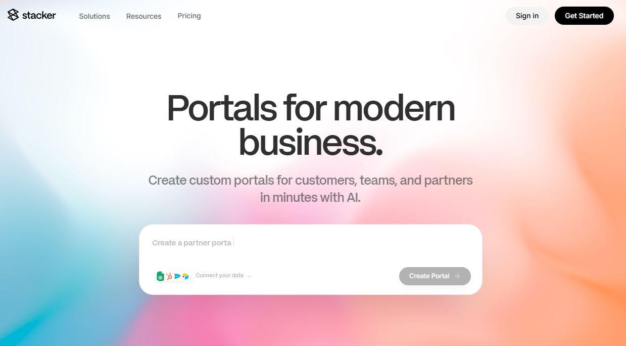 Stacker – Build Customer Web Apps By Chatting, No Code Required