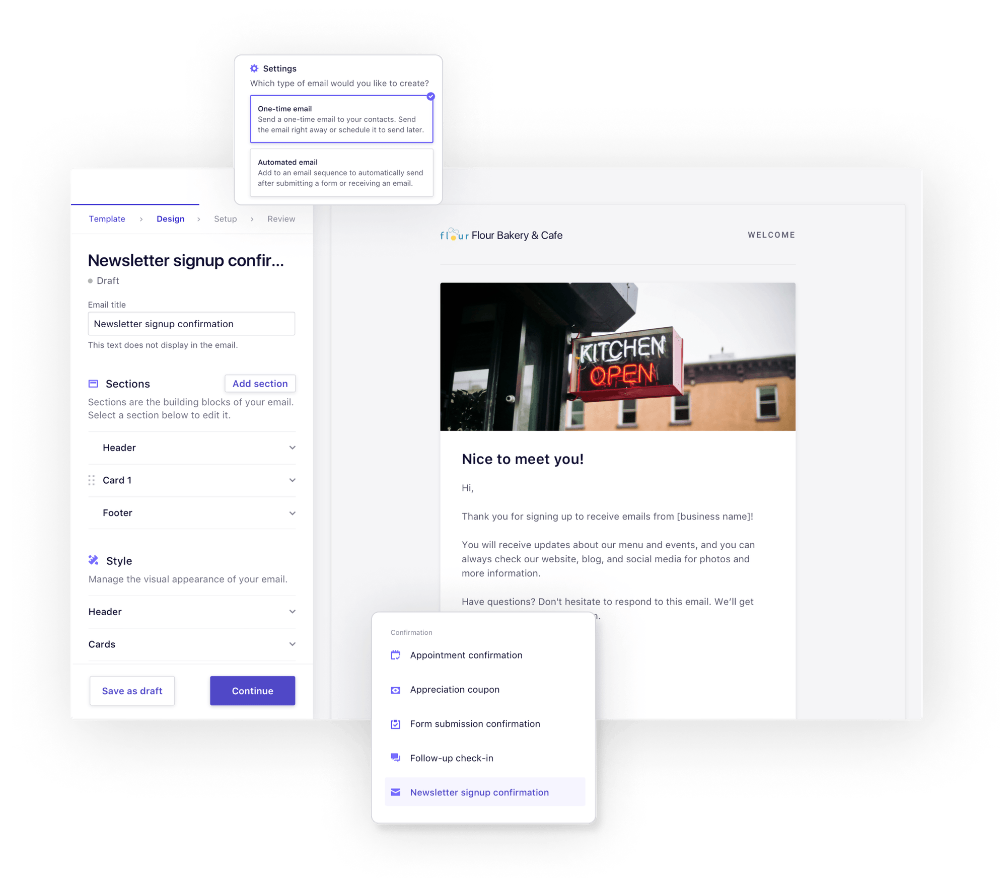 AI-generated website draft