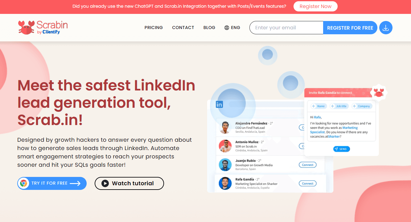 Scrab.in - LinkedIn Lead Generation on Autopilot