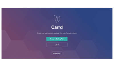 Carrd - Create Simple Yet Fully Responsive Pages