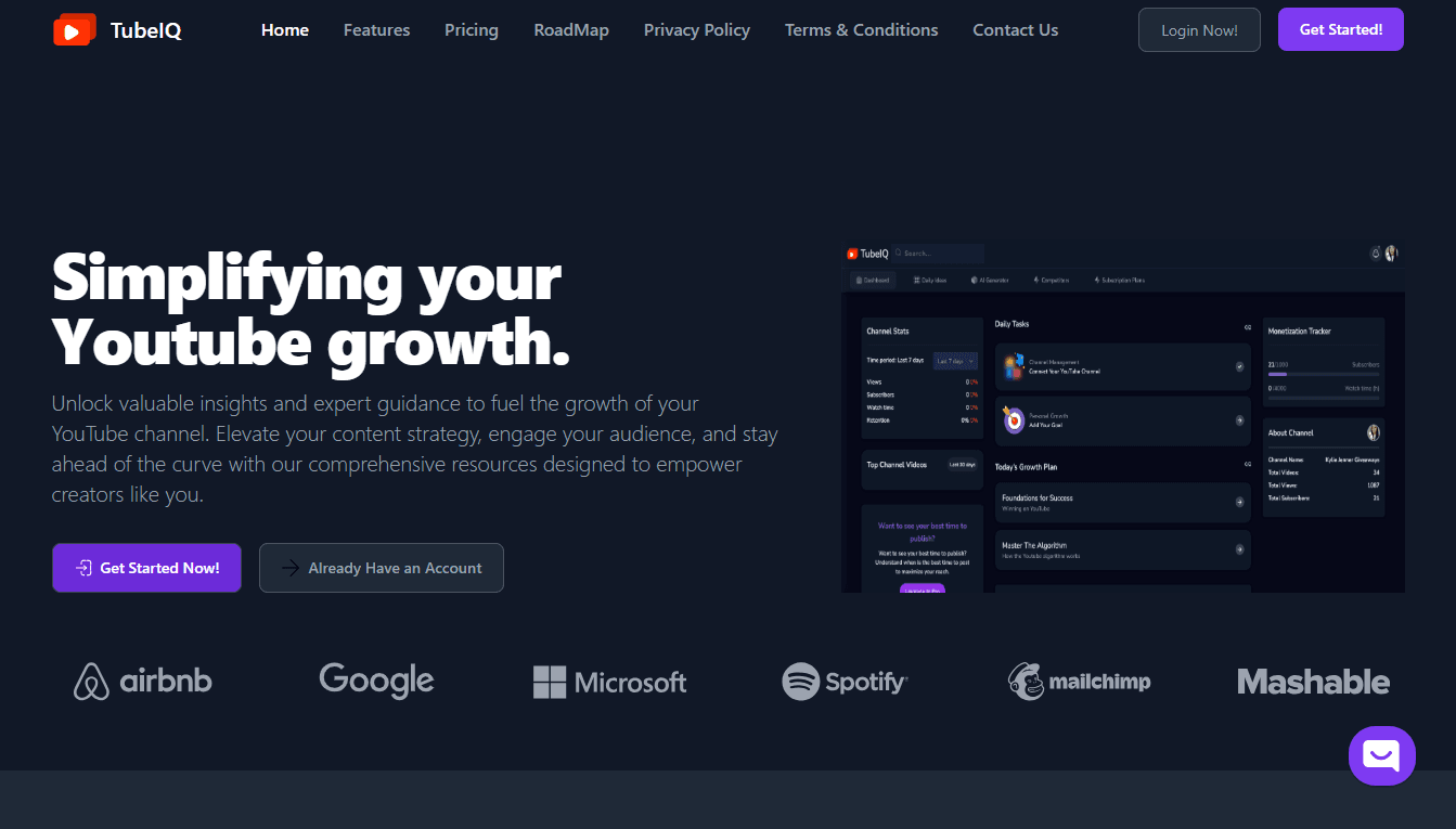 TubeIQ - Smarter Analytics for YouTube Growth
