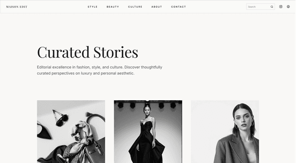 Fashion blog