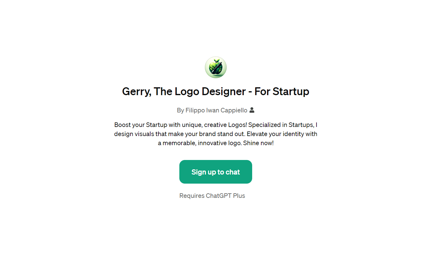 Gerry, The Logo Designer - For Startup