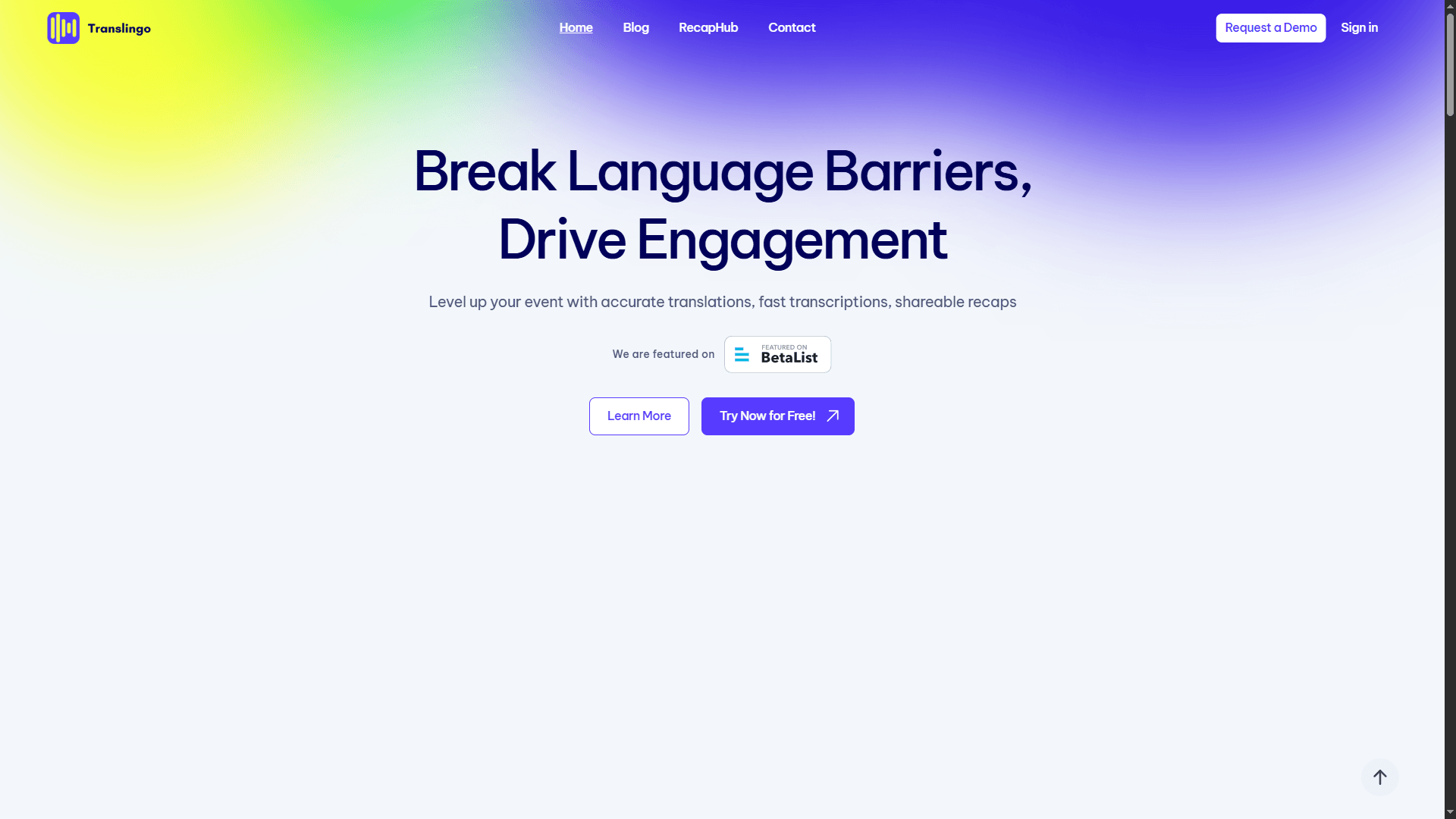 Translingo - Real-Time Multilingual Communication