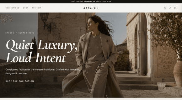 Online store template