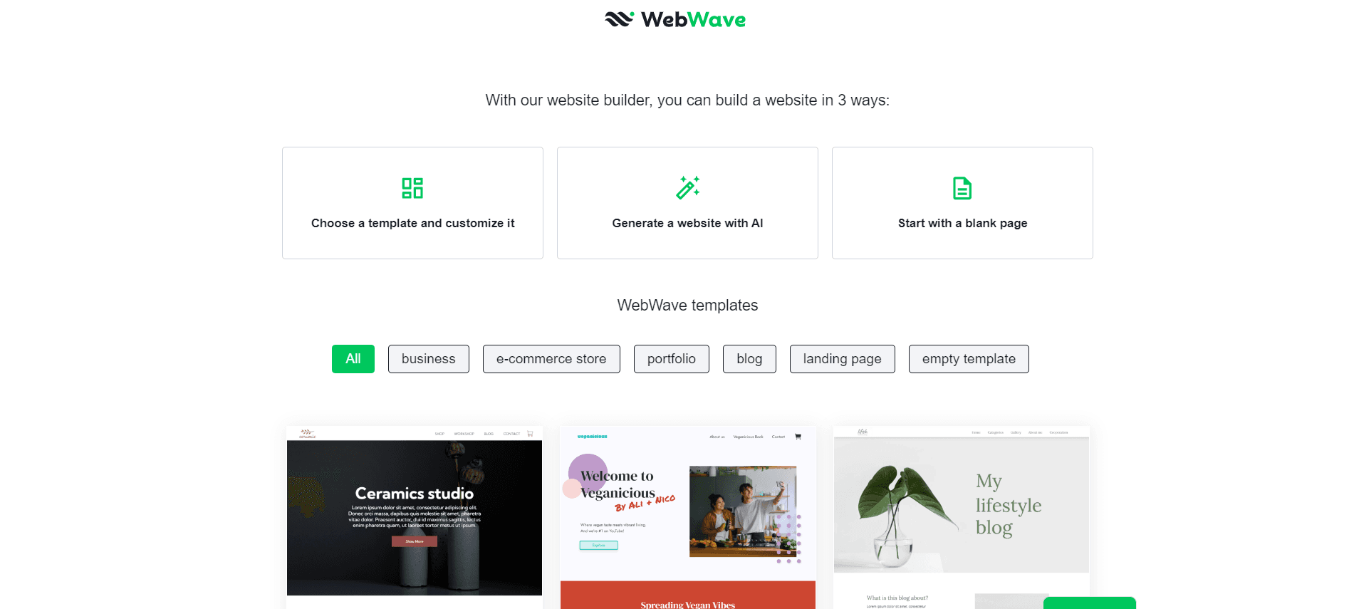 WebWave - AI-Powered Website-Building Platform