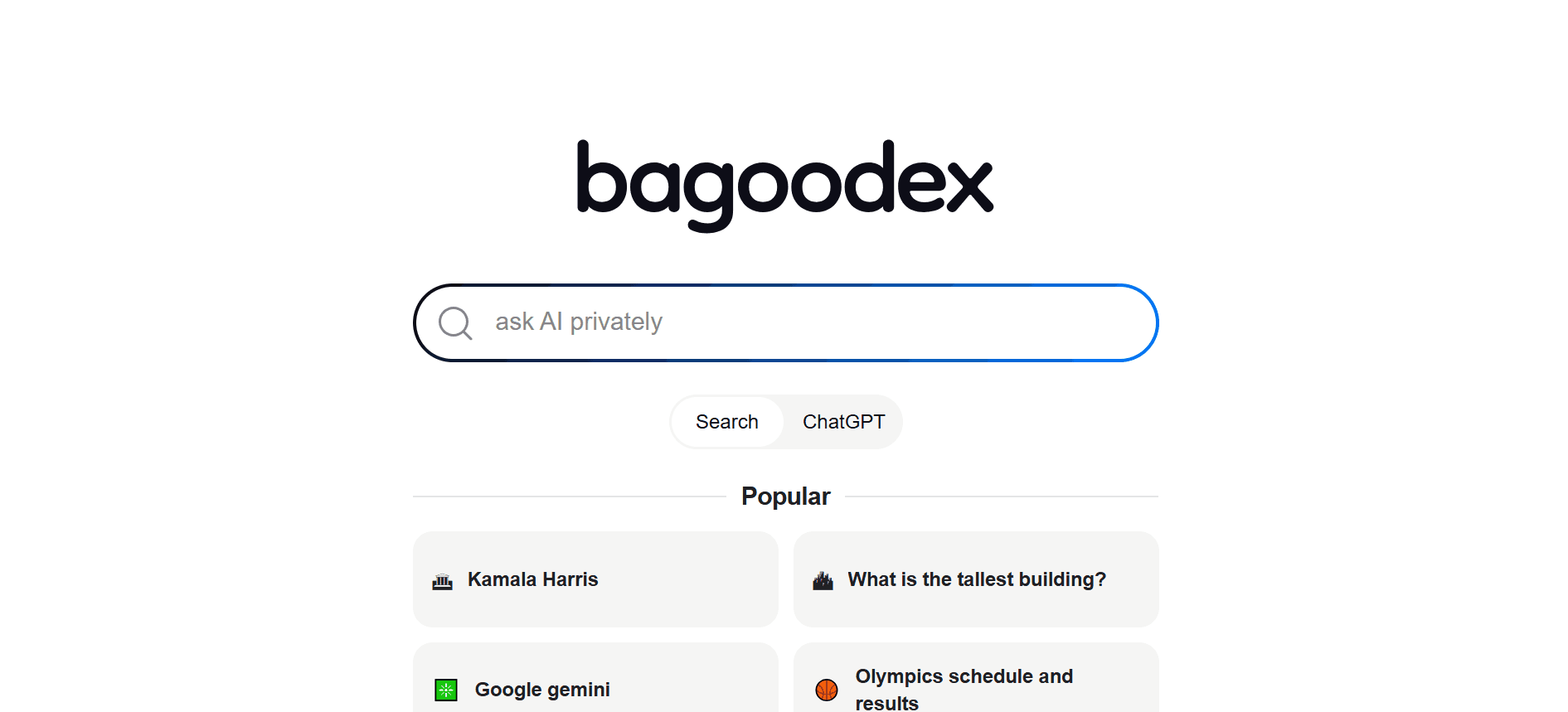 Bagoodex - Level Up Your Search and Find Answers Instantly