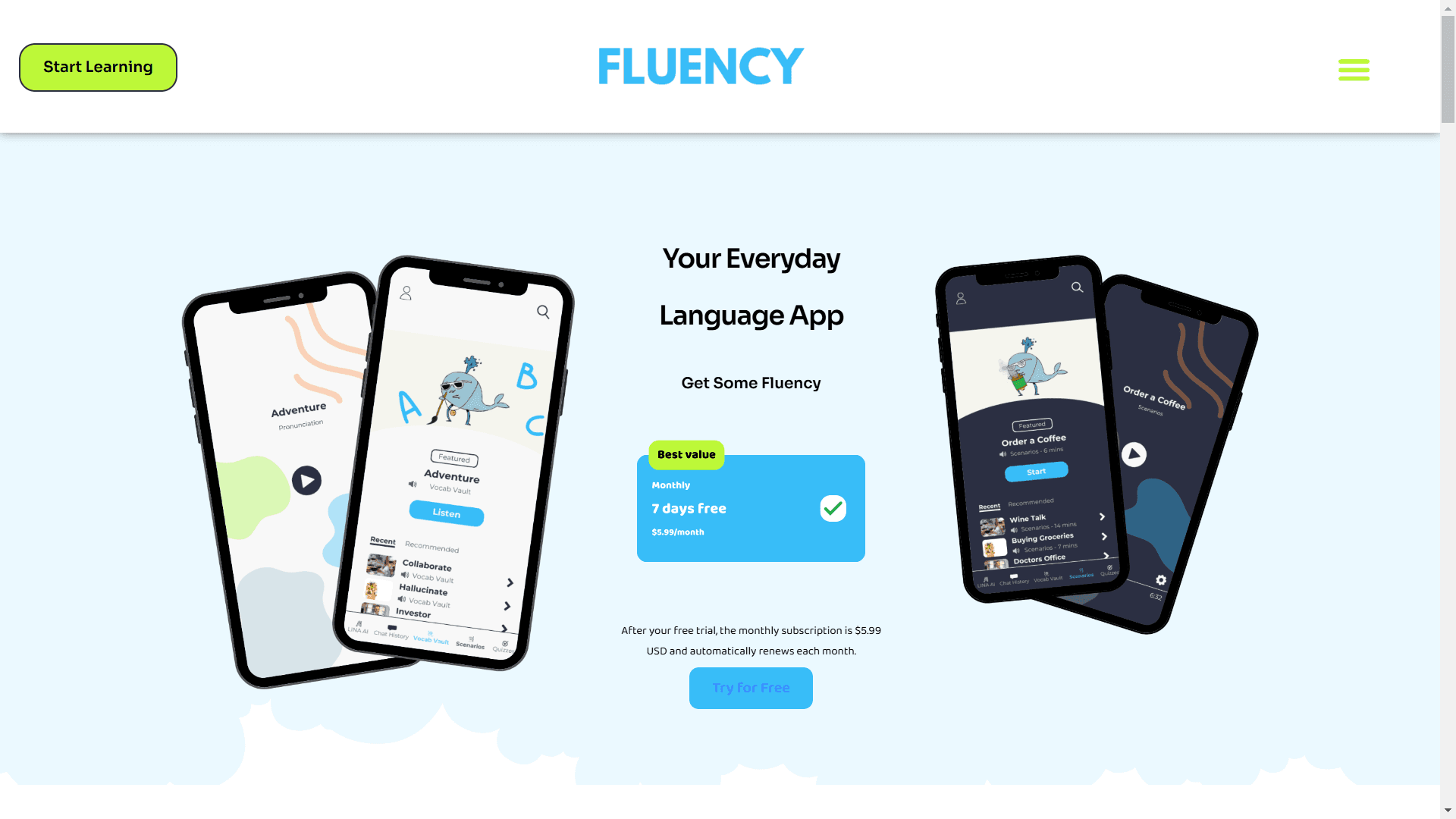 Fluency - Learn Languages with AI Conversations
