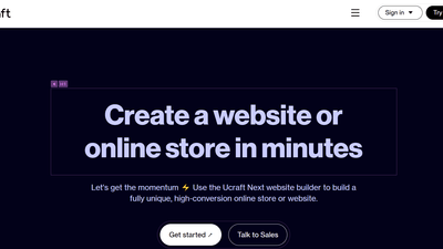 Ucraft - Free, No-Code Website Builder