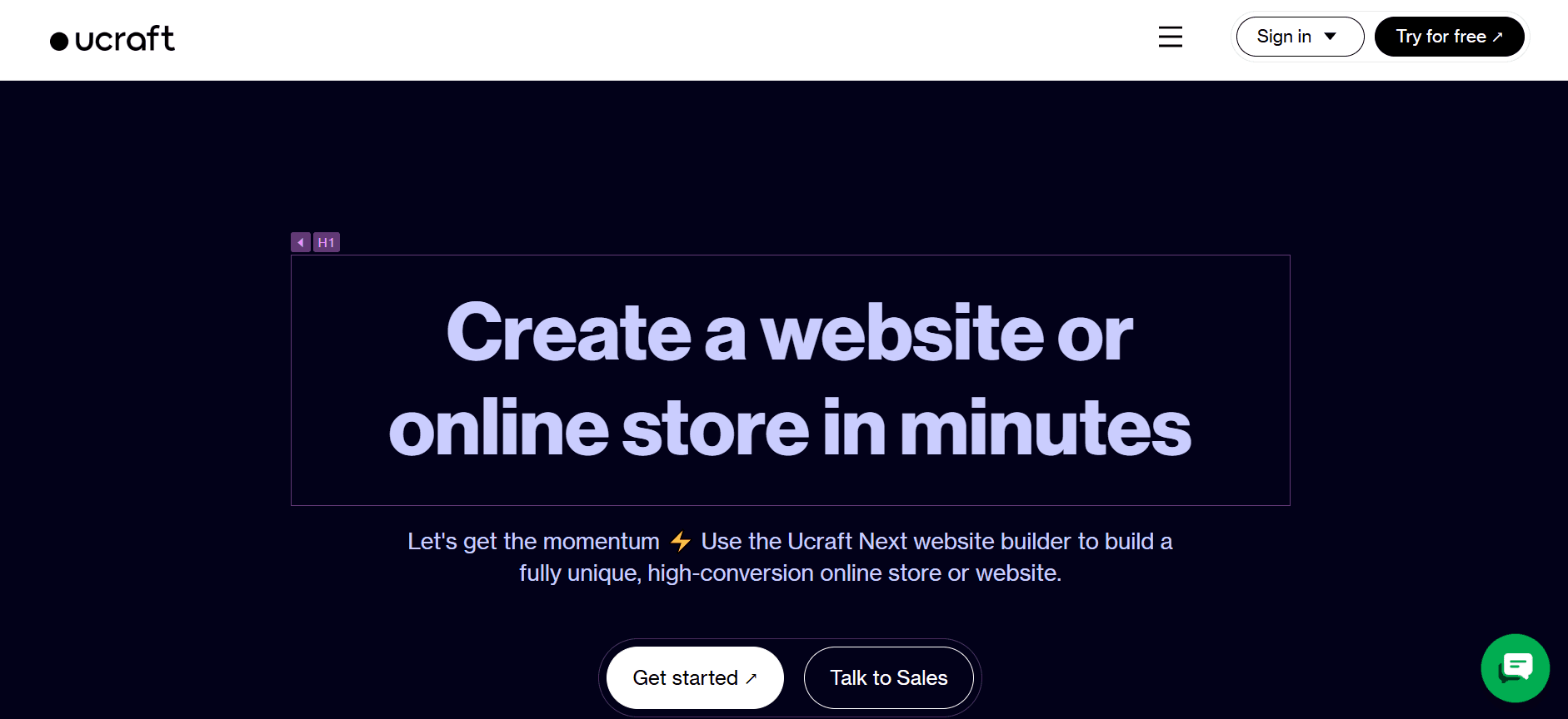 Ucraft - Free, No-Code Website Builder